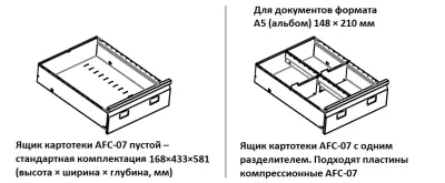 Картотечный шкаф Практик AFC-07 Картотечный шкаф Практик AFC-07